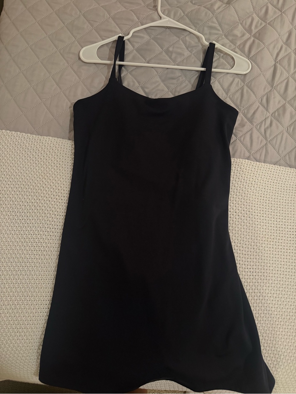 all in motion Black Mini Slip Dress